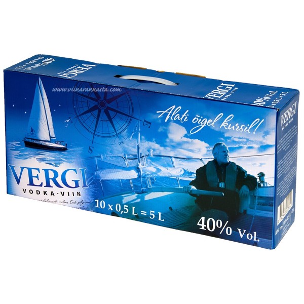 Vergi Vodka 40 10x50cl PET