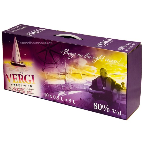 Vergi Vodka 80 10x50cl PET
