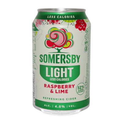 Somersby Rasberry-Lime LITE 18x33cl