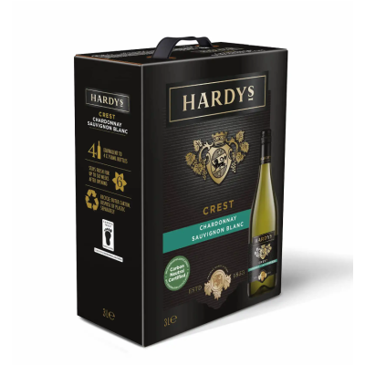 HARDY'S Crest Chardonnay - Sauvignon Blanc 300cl BiB