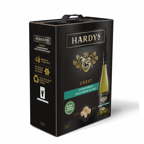 HARDY'S Crest Chardonnay - Sauvignon Blanc 300cl BiB